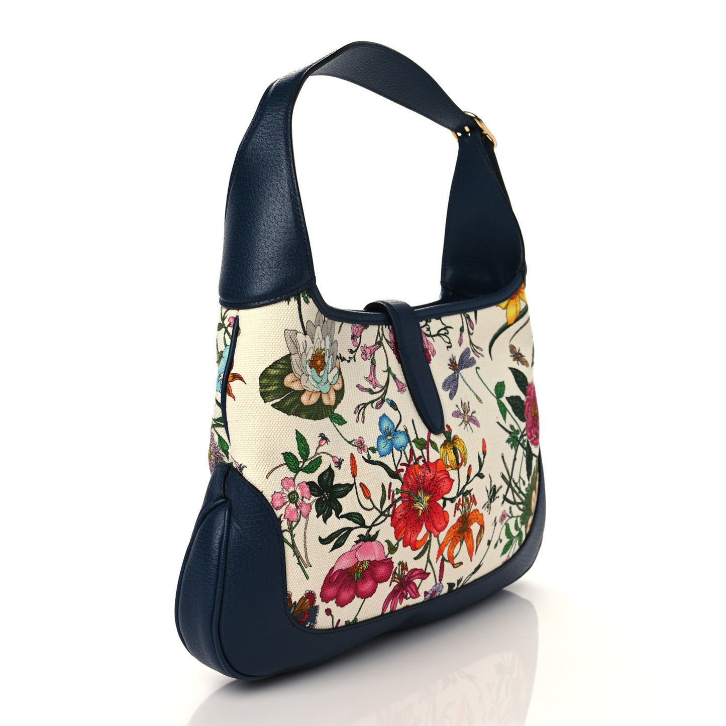 Canvas Flora Medium Jackie Hobo Blue Agata