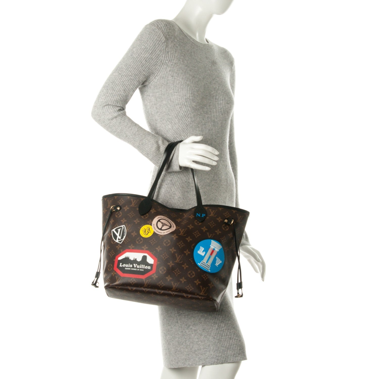 Louis Vuitton Monogram World Tour Neverfull MM 2 of 9