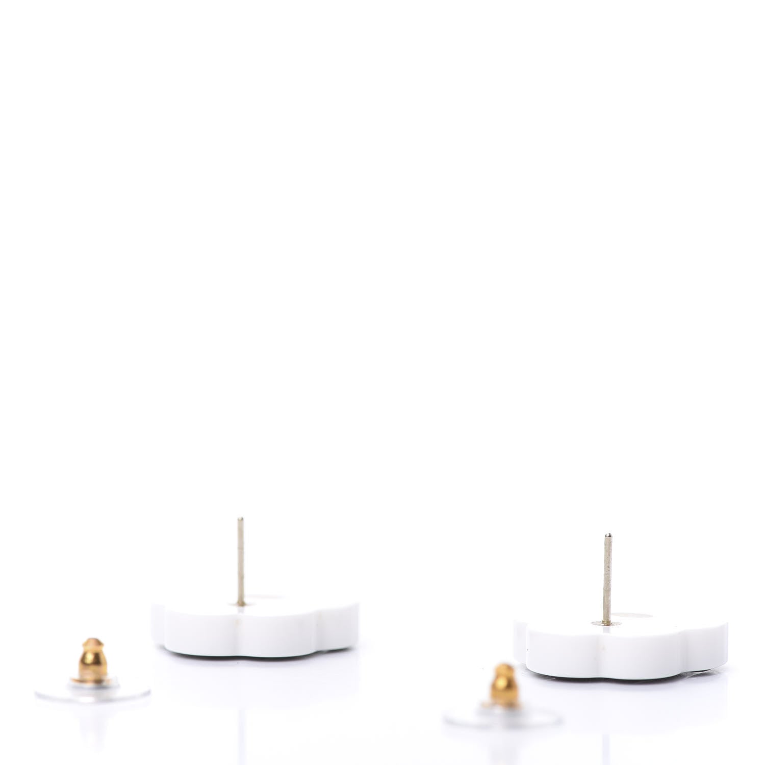 Chanel Enamel CC Camellia Earrings Black 3 of 5