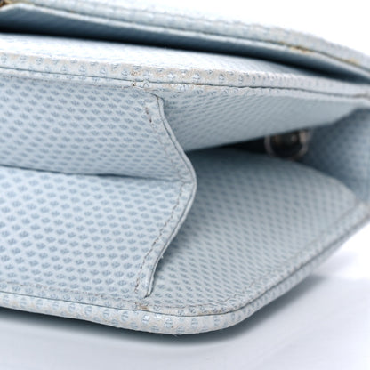 Judith Leiber Crystal Lizard Embossed Evening Bag Light Blue 9 of 13