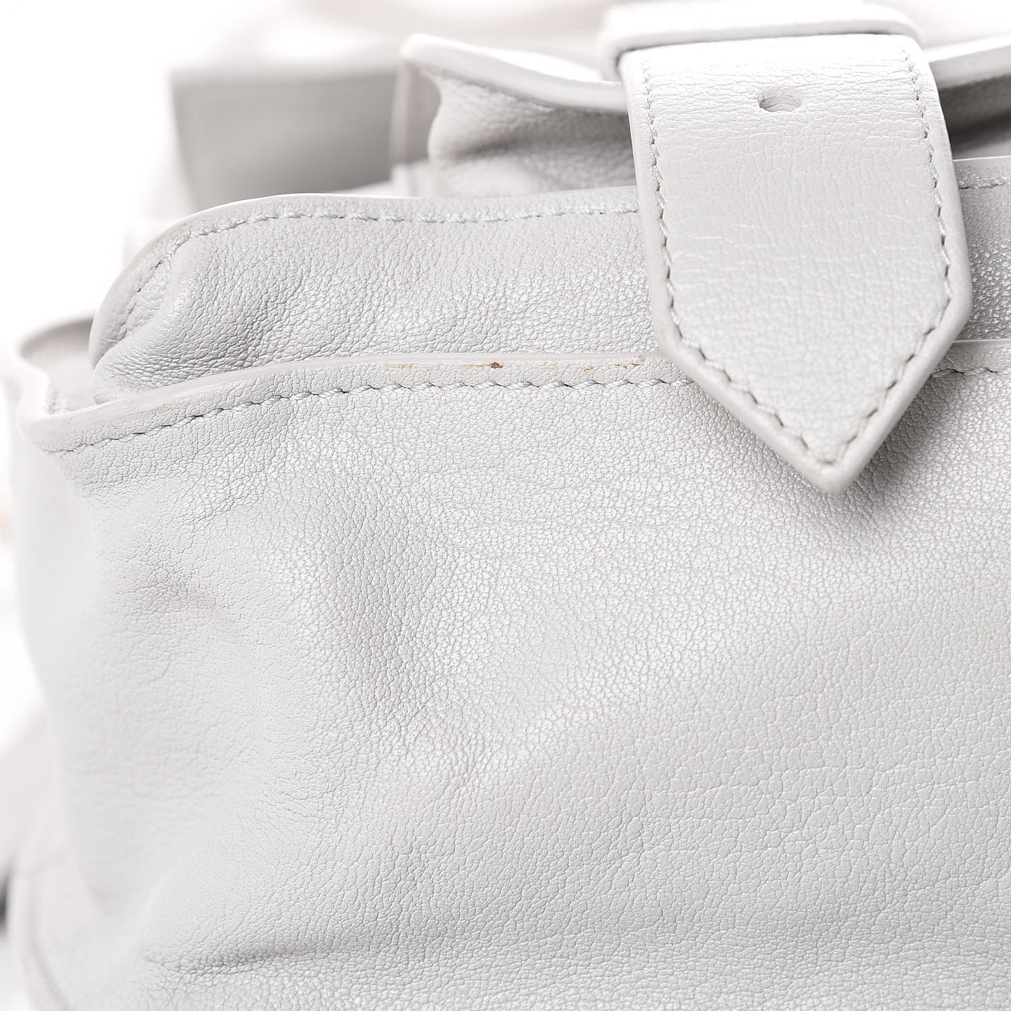 Lambskin Medium PS1 Satchel Pale Steel
