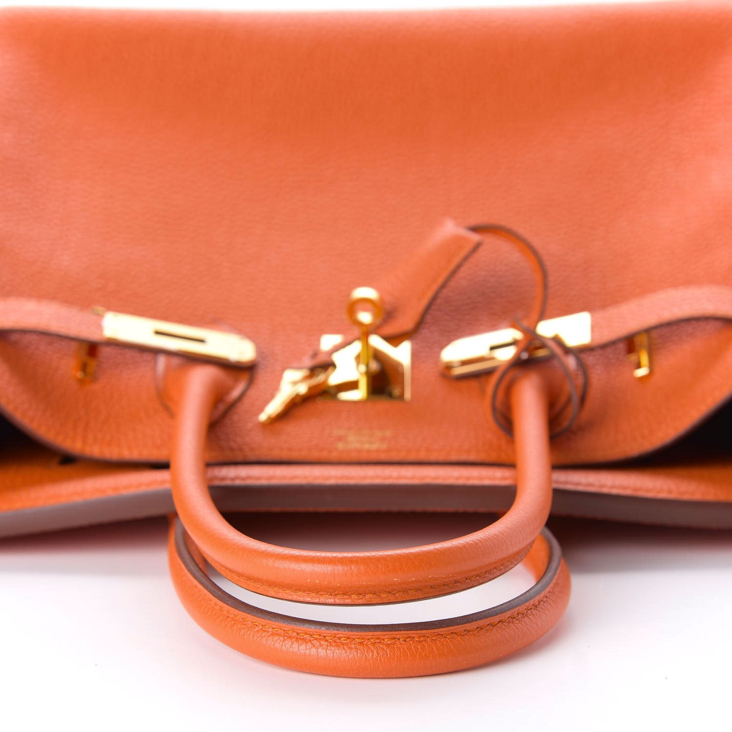 Hermes Togo Birkin 30 Orange 7 of 32