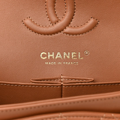 Chanel Lambskin Quilted Small Double Flap Brown 8 of 11