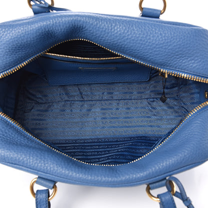 Prada Vitello Daino Bowler Cobalto 5 of 11