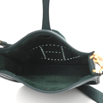 Hermes Taurillon Clemence Evelyne TPM Vert Cypress 5 of 11