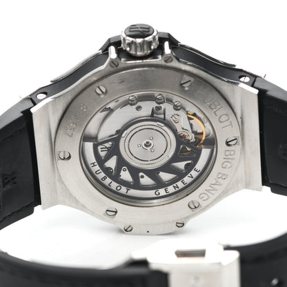 Hublot Stainless Steel Crocodile Diamond Pave Bezel 38mm Big Bang Automatic Watch Black 365.SX.1170.LR.1104 4 of 6