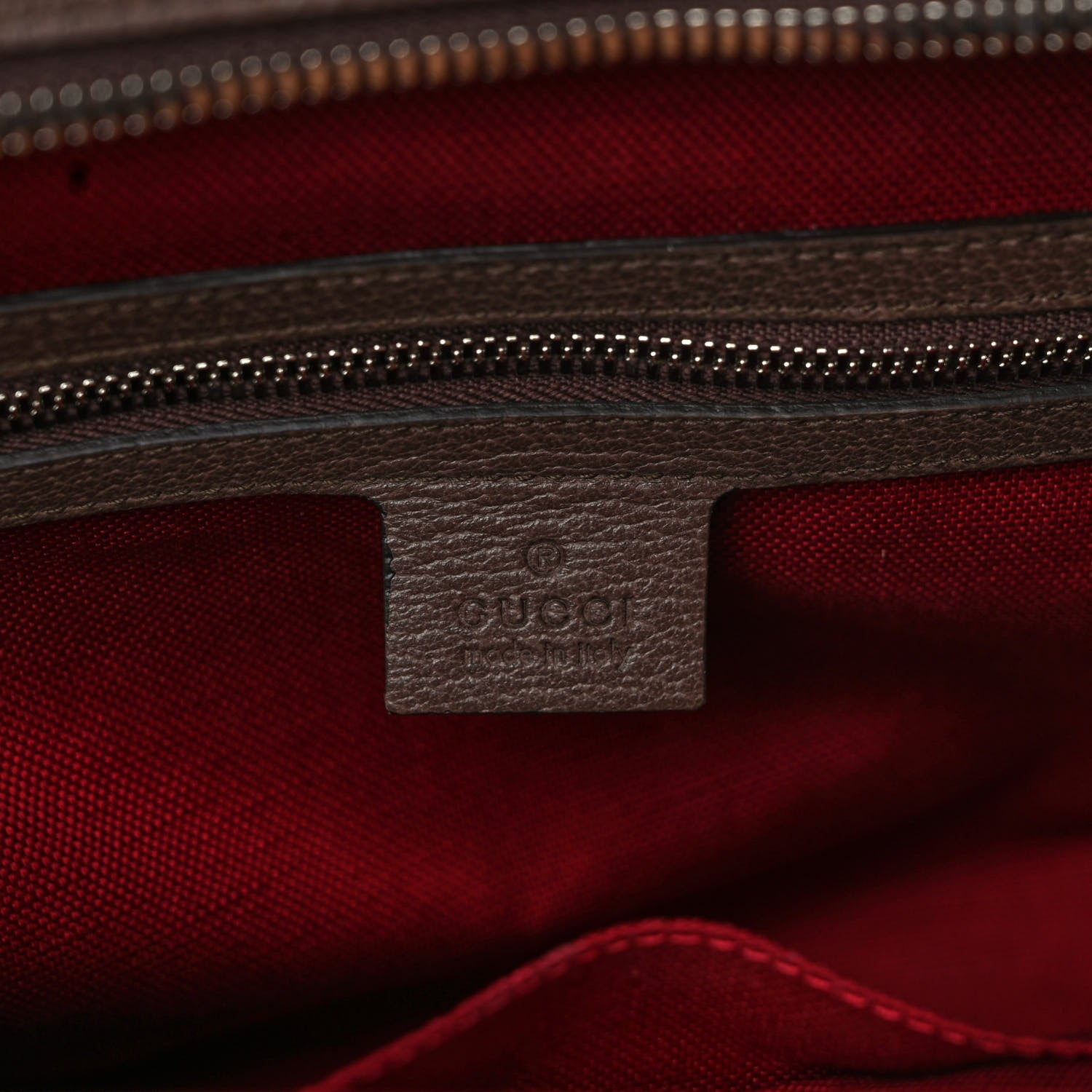 Gucci GG Supreme Monogram Textured Dollar Calfskin Small Detail Tote Beige Ebony New Acero 6 of 9