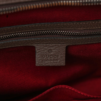 Gucci GG Supreme Monogram Textured Dollar Calfskin Small Detail Tote Beige Ebony New Acero 6 of 9