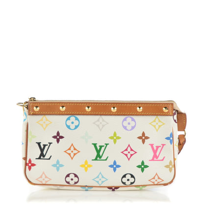 Louis Vuitton Monogram Multicolor Pochette Accessories White 1 of 8