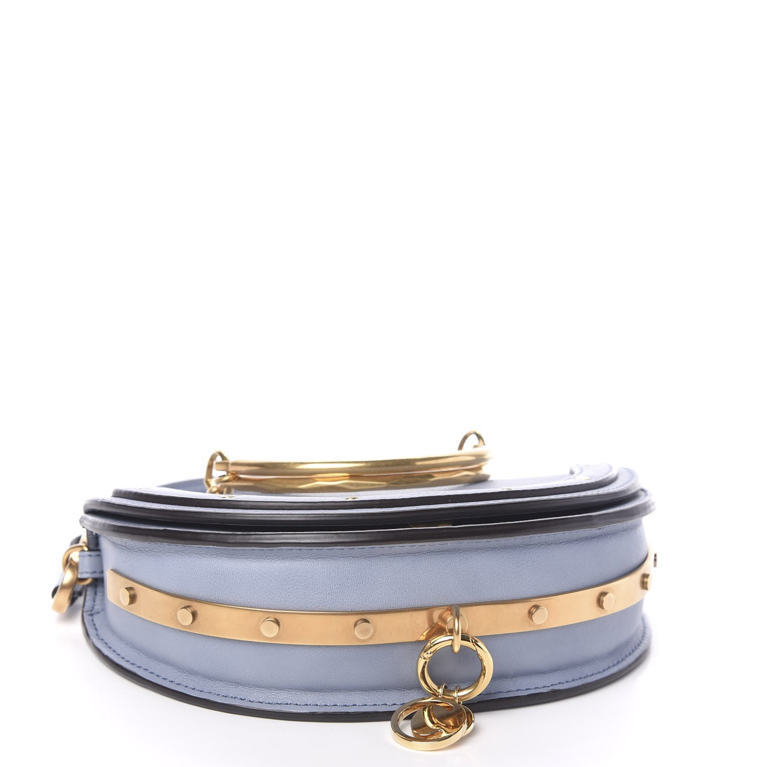 Chloe Calfskin Small Nile Bracelet Minaudiere Bag Washed Blue 3 of 9