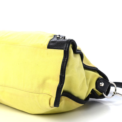 Balenciaga Boarskin Canvas Classic Silver Hardware City Yellow Black 9 of 11