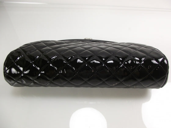 Patent Quilted Timeless Clutch Black