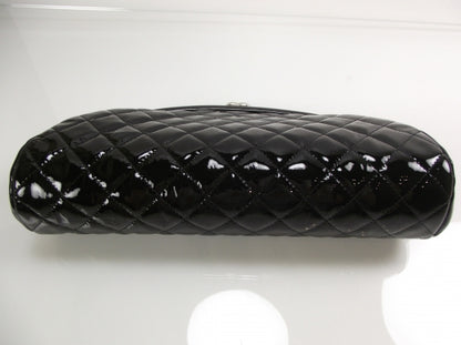 Chanel Patent Quilted Timeless Clutch Black 4 of 10