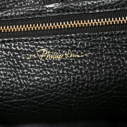 3.1 Phillip Lim Textured Calfskin Large Pashli Satchel Black 5 of 8