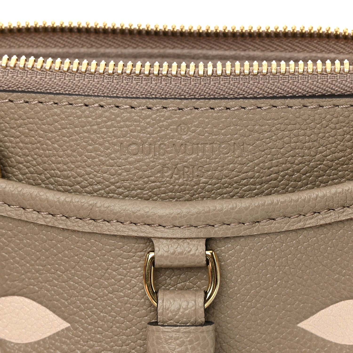 Louis Vuitton Empreinte Monogram Giant Trianon PM Tourterelle Creme 6 of 10