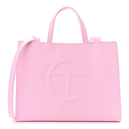 Telfar Vegan Leather Medium Shopping Bag Bubblegum 1 of 10