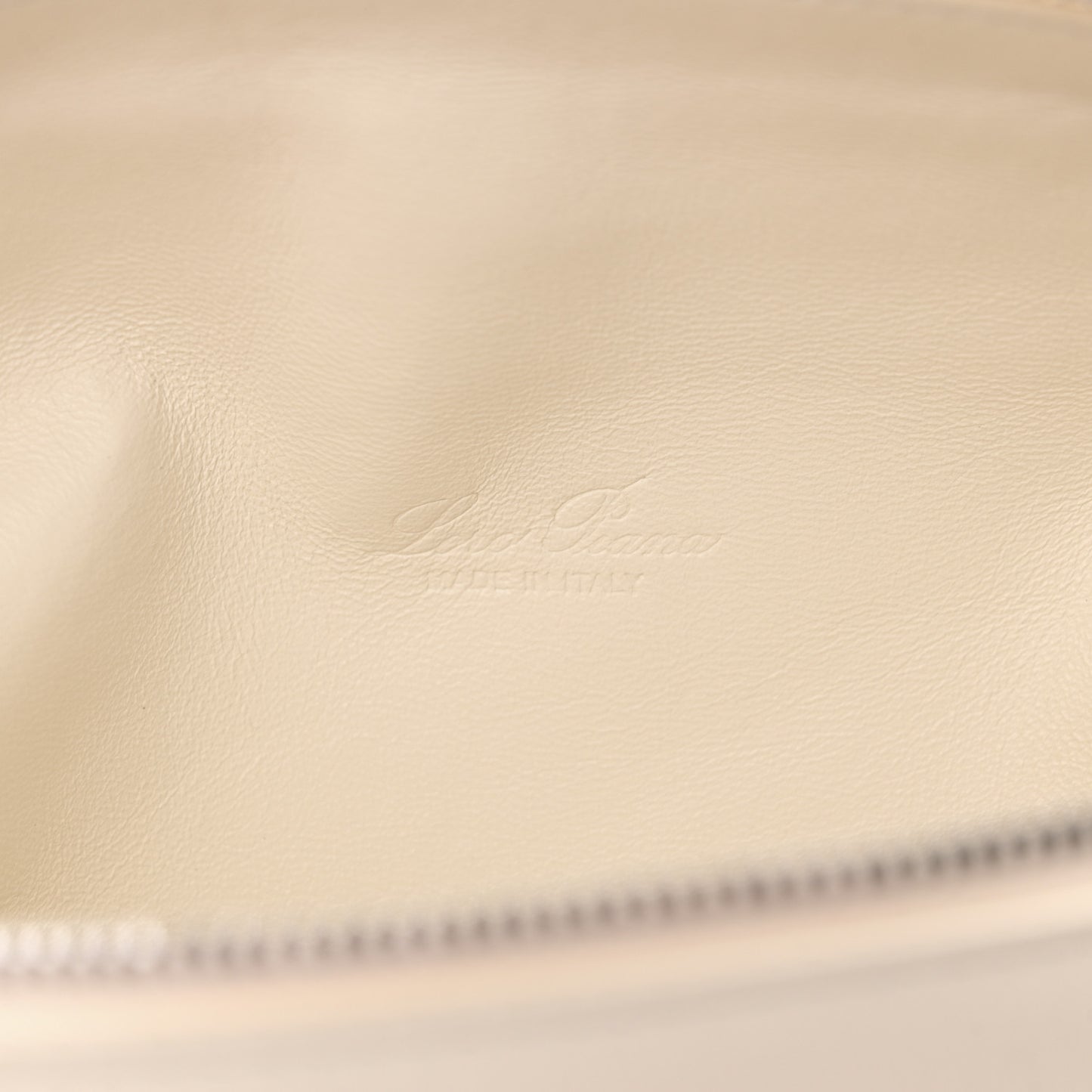 Grained Calfskin L19 Extra Pocket Pouch Whisper White