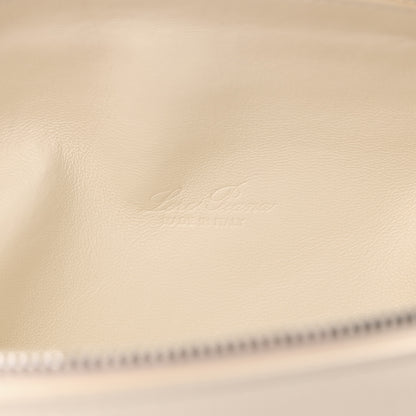 Loro Piana Grained Calfskin L19 Extra Pocket Pouch Whisper White 6 of 9