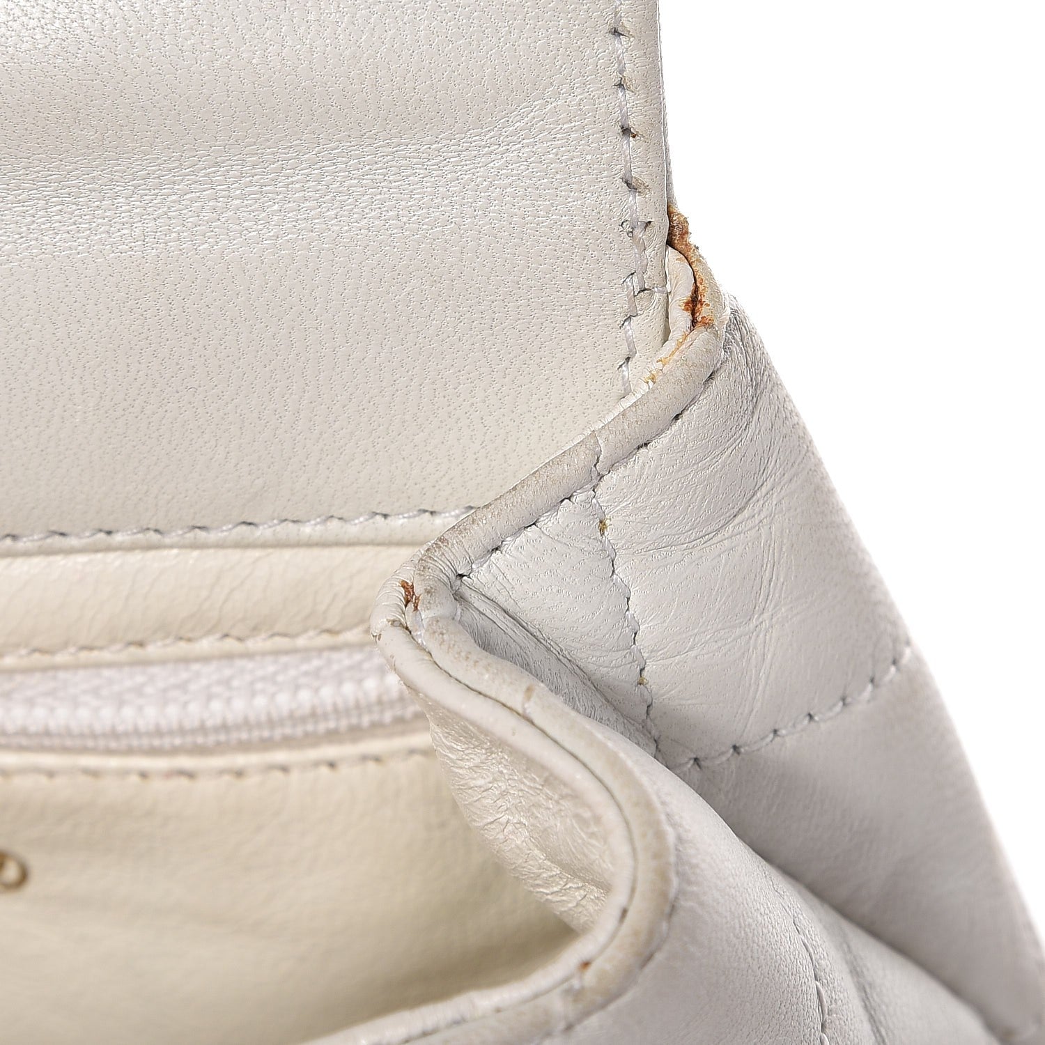 Chanel Lambskin Quilted Flap Waist Belt Bag White 15 of 20
