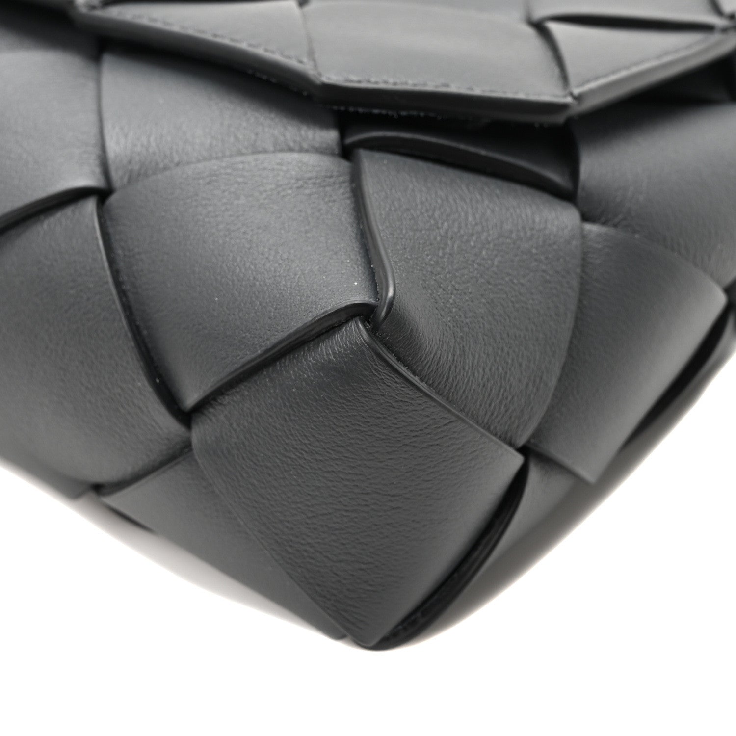 Bottega Veneta Calfskin Intreccio Diago Crossbody Bag Ardoise 9 of 9