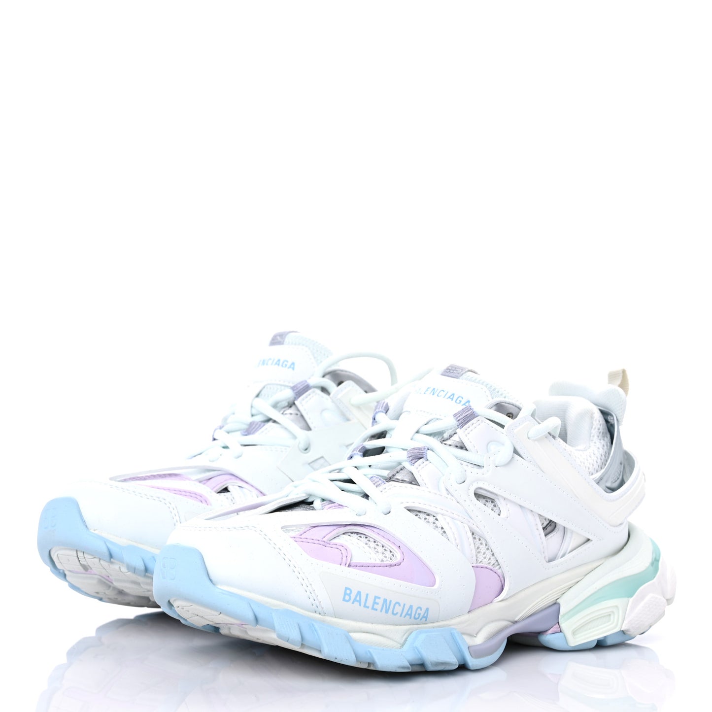 Mesh Nylon Womens Track Sneakers 39 White Pastel