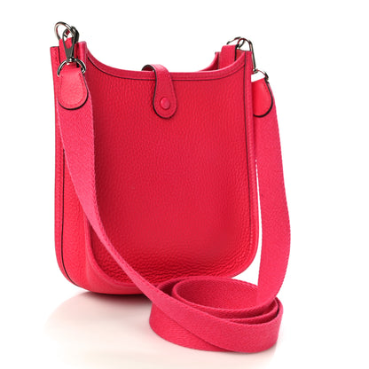 Hermes Taurillon Clemence Evelyne TPM Rose Extreme 3 of 10