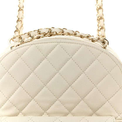 Chanel Caviar Quilted Small CC Day Backpack White 8 of 10