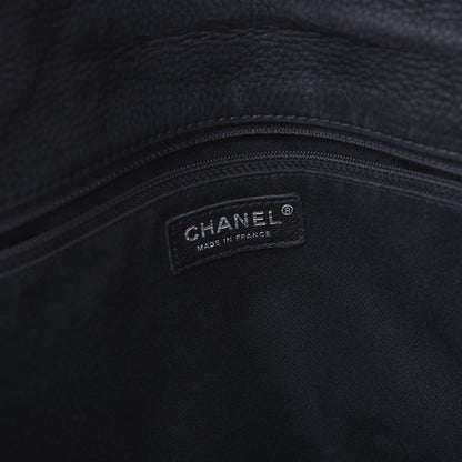 Chanel Ultra Soft Suede Calfskin Large Natural Beauty Flap Black 7 of 9