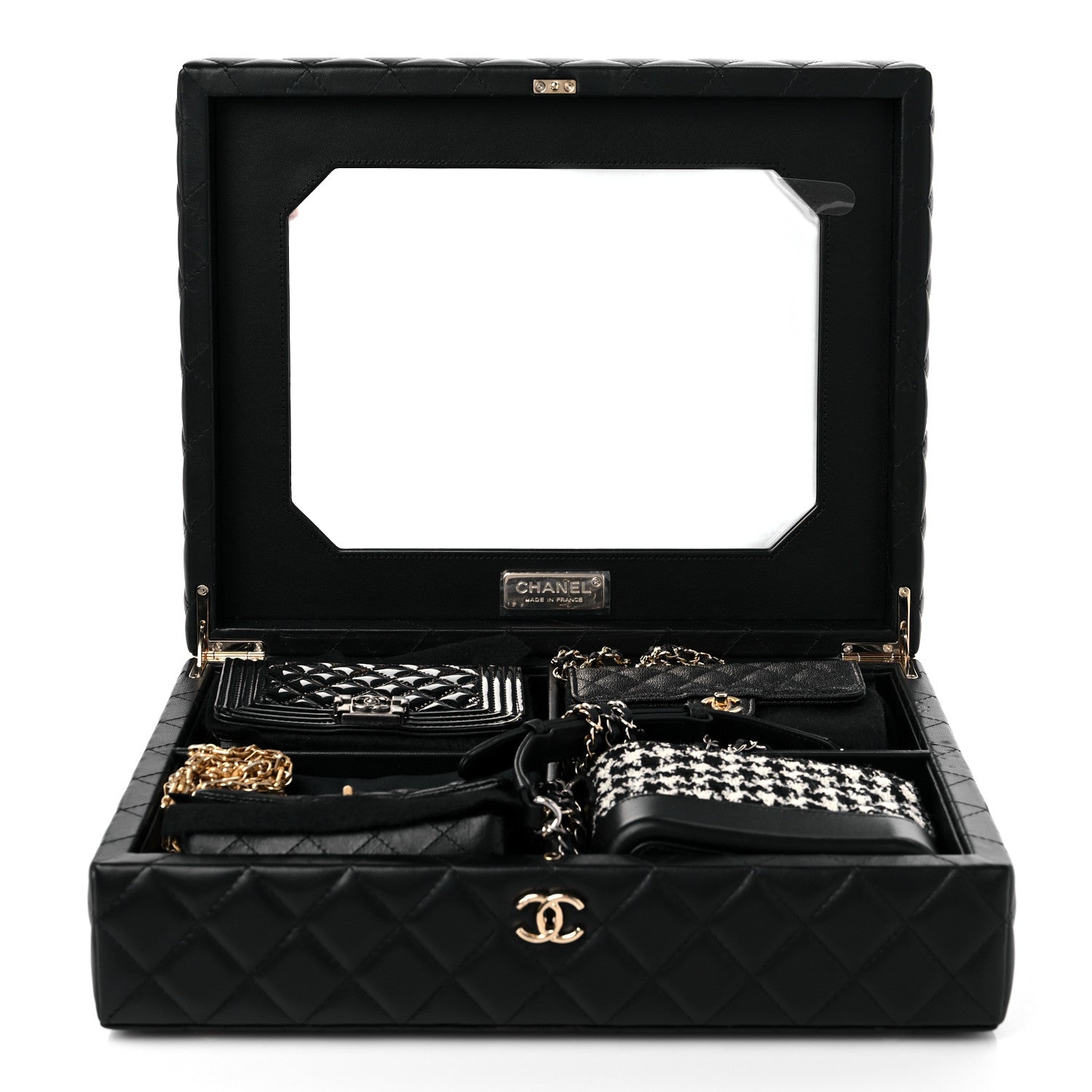 Chanel Lambskin Calfskin Tweed Success Story Set of 4 Minis Bags Black 4 of 41