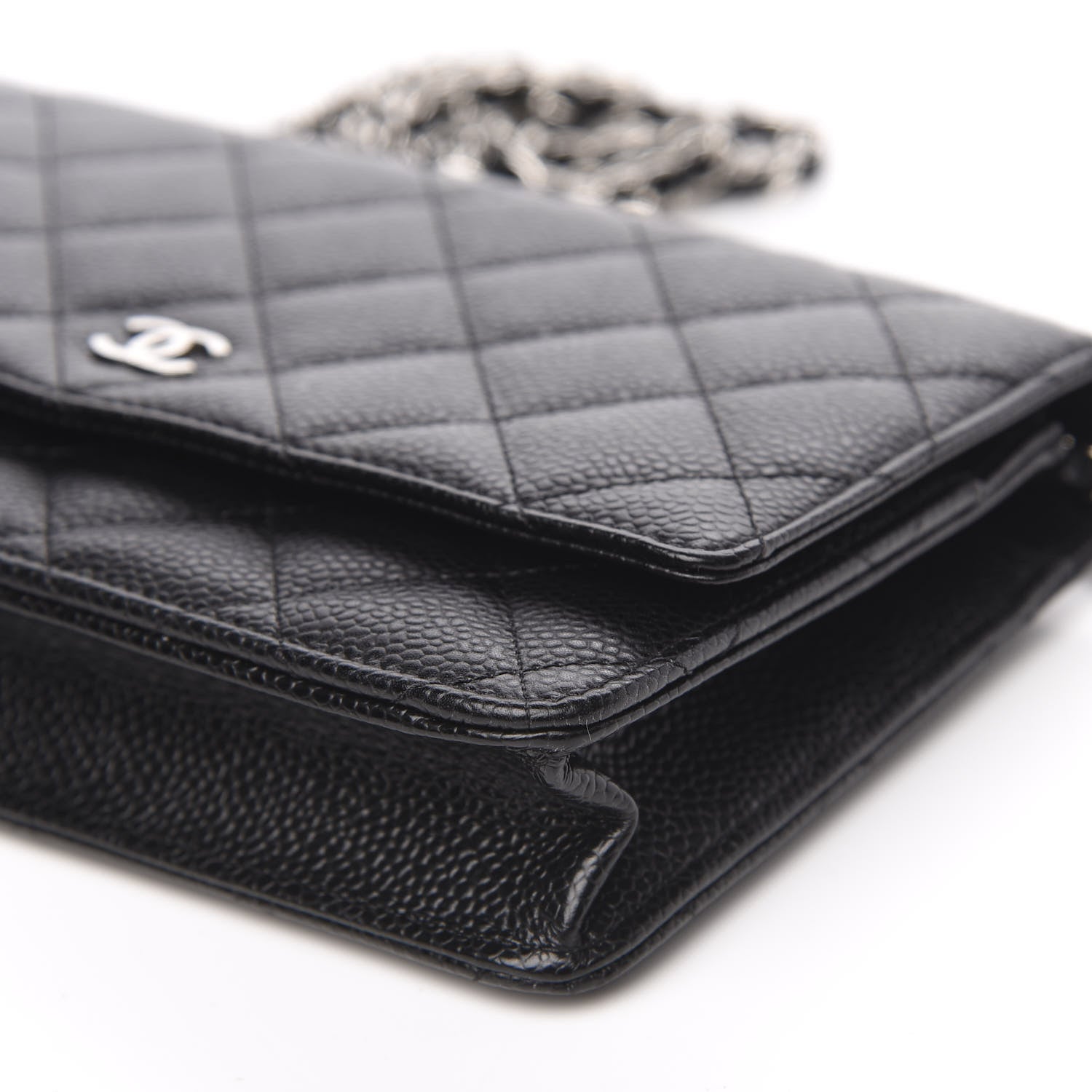 Chanel Caviar Quilted Wallet On Chain WOC Black 10 of 11