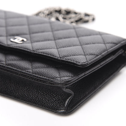 Chanel Caviar Quilted Wallet On Chain WOC Black 10 of 11