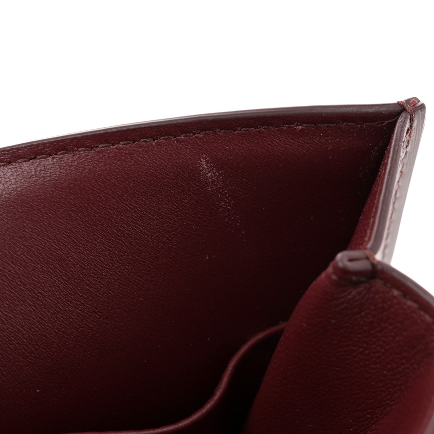 Box Calfskin Medium Classic Box Flap Bag Burgundy