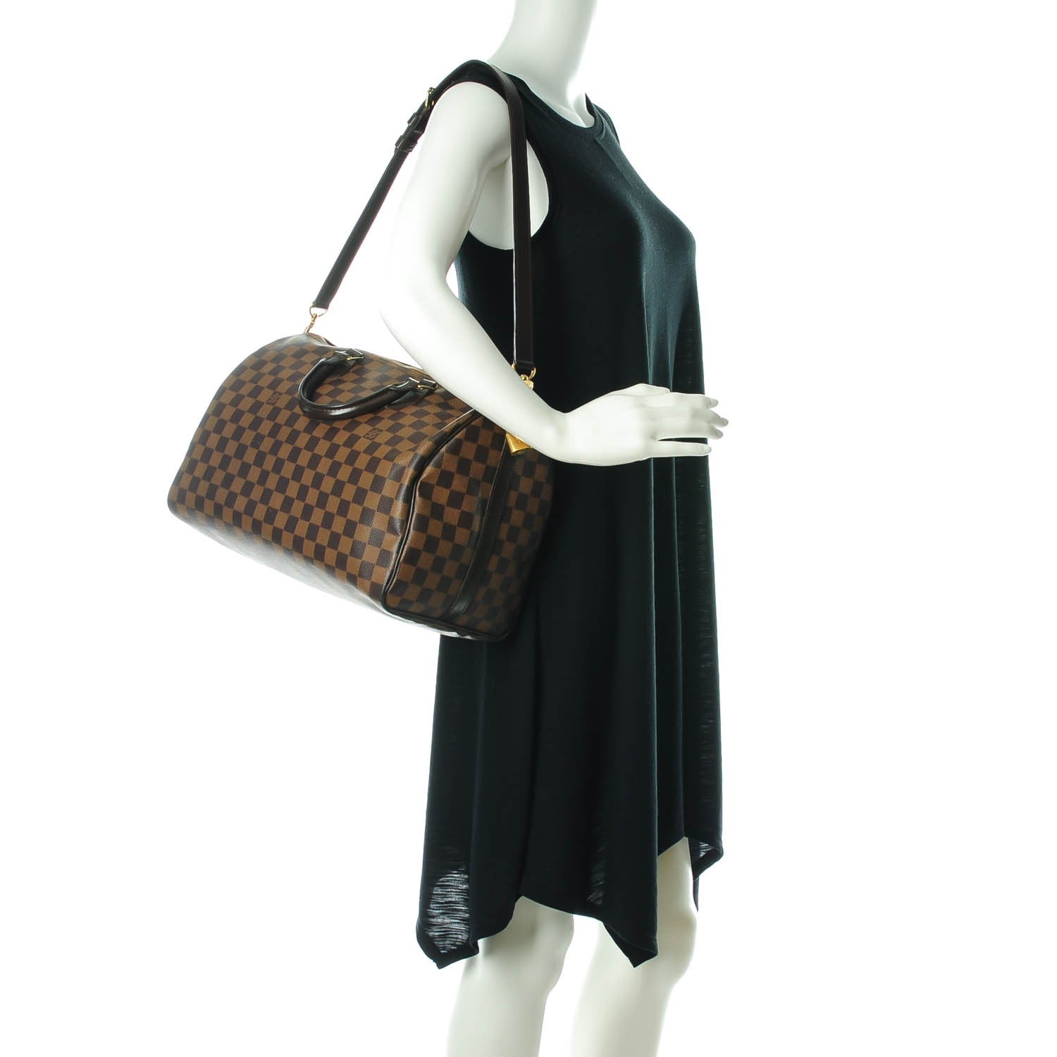 Louis Vuitton Damier Ebene Speedy Bandouliere 35 2 of 7