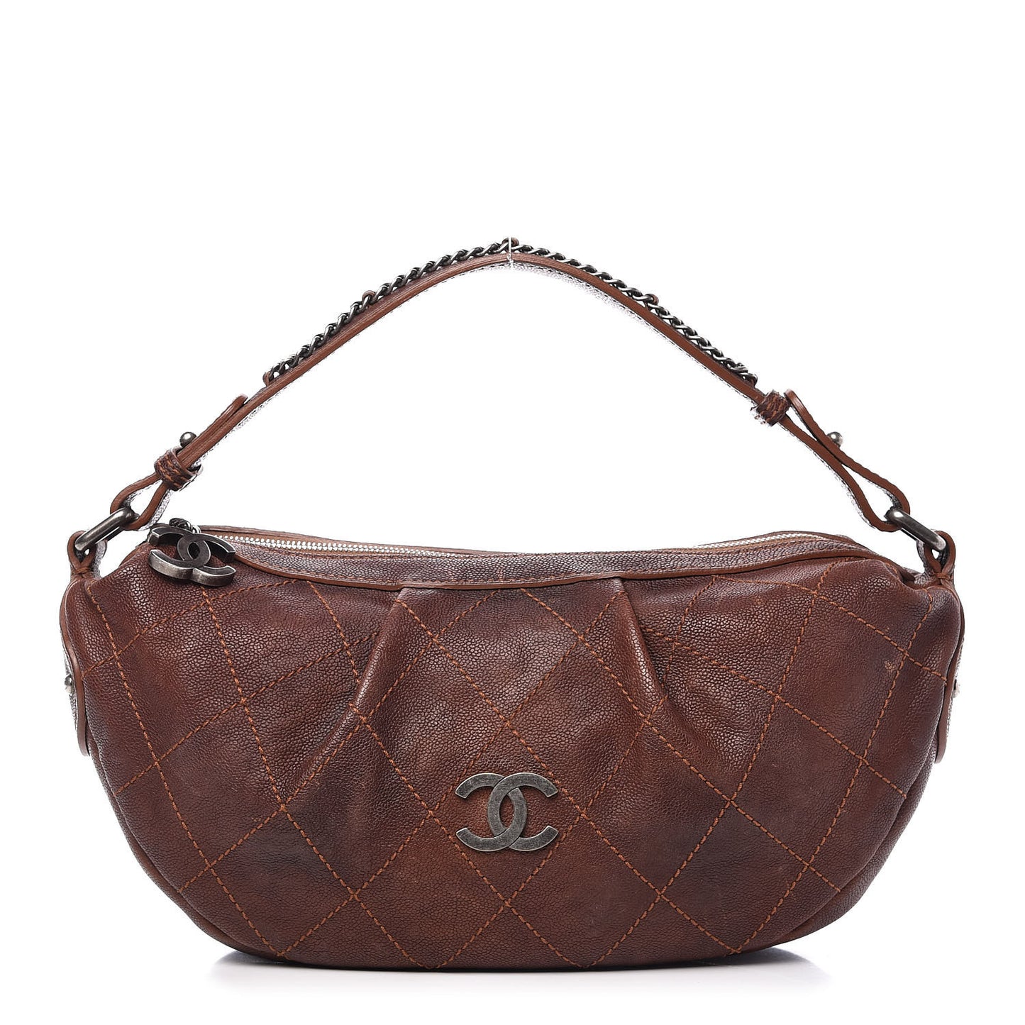 Caviar Stitched Outdoor Ligne Hobo Brown