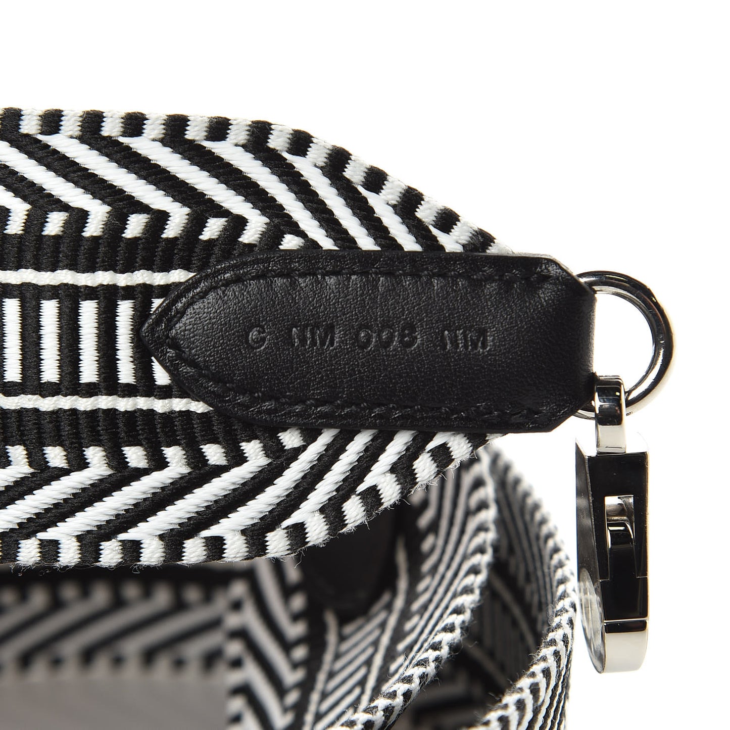 Toile Swift 50mm Sangle Cavale Shoulder Strap Black Ecru