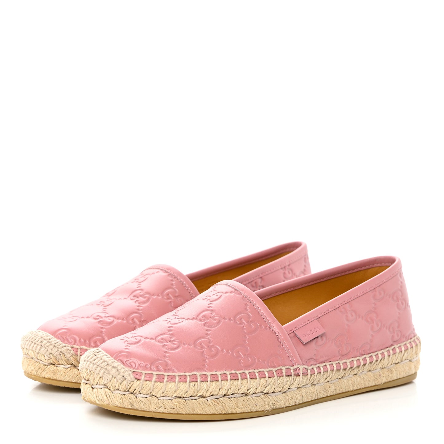 Guccissima Signature Espadrilles 37.5 Rose Baby Candy
