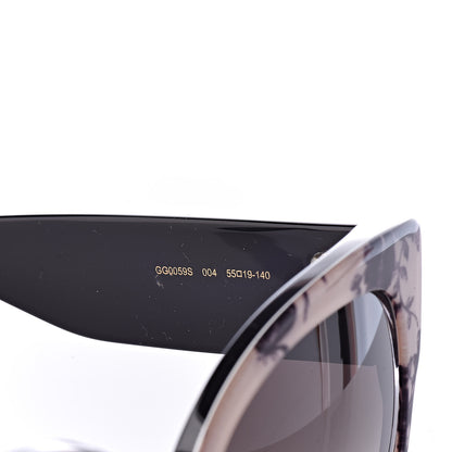 Gucci Acetate Herbarium Print Square Frame Sunglasses GG0059S White 6 of 7
