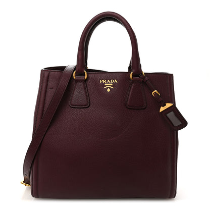 Prada Vitello Daino Tote Granato 1 of 11