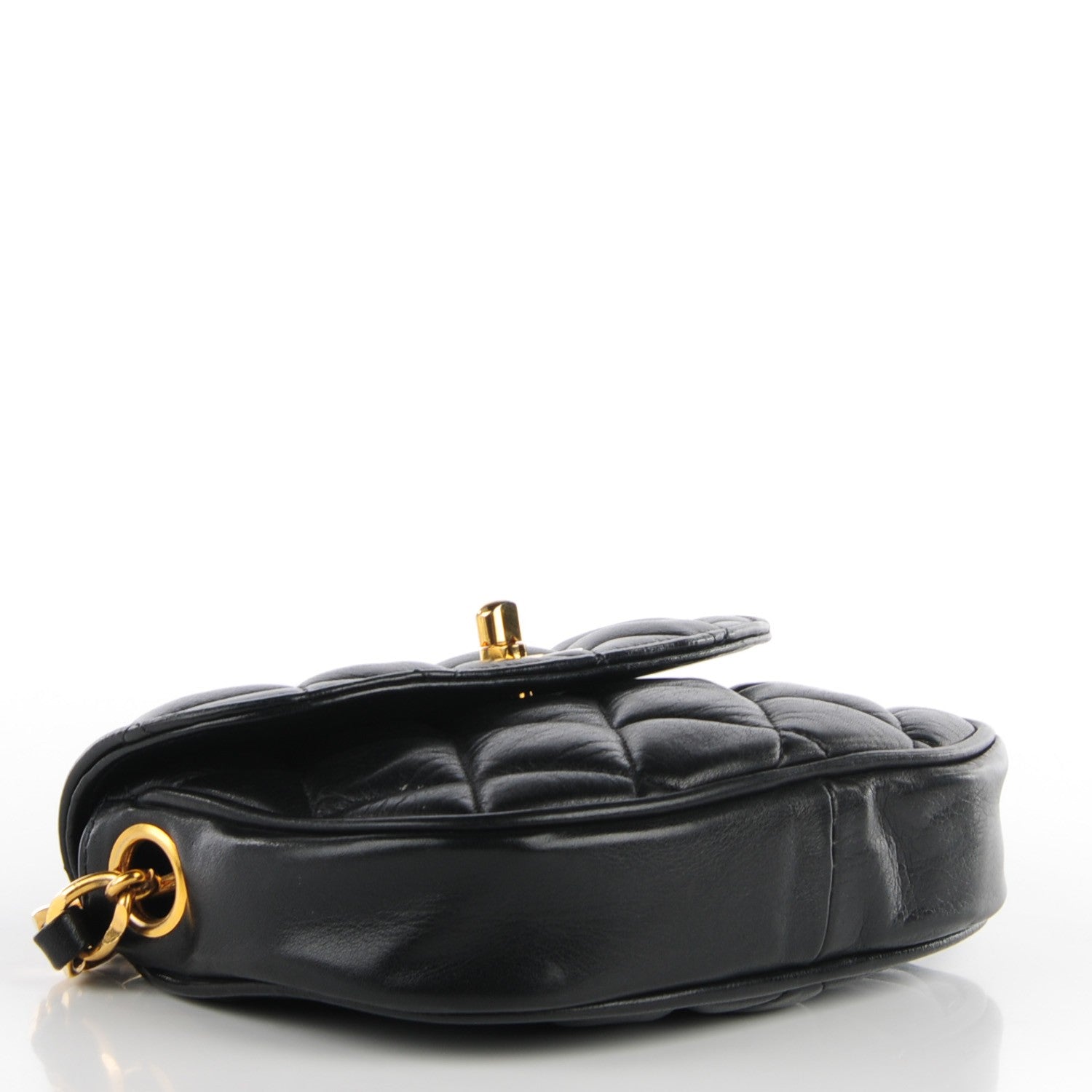Chanel Lambskin Quilted Flap Shoulder Bag Black 4 of 9