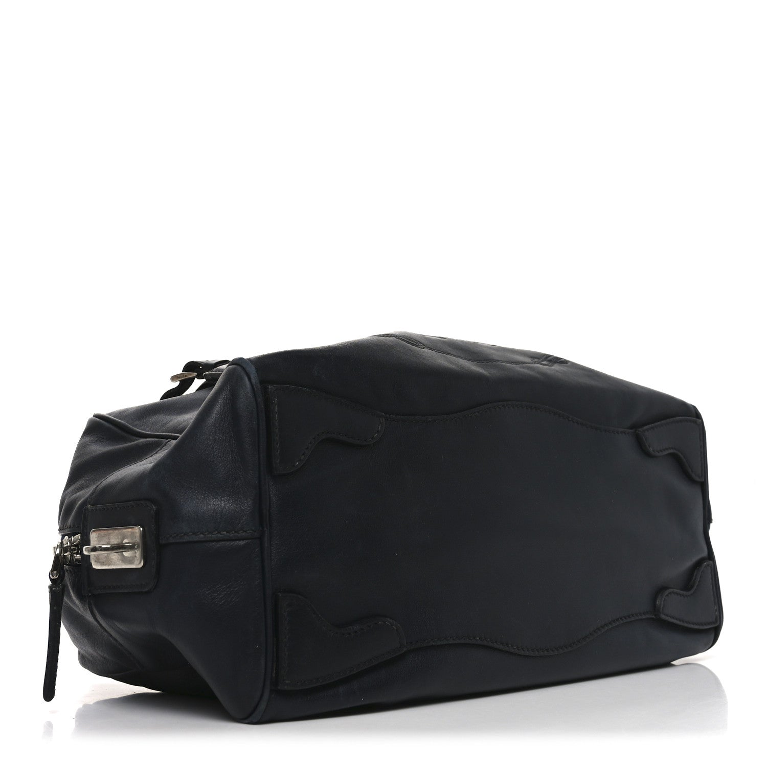 Prada Box Embossed Logo Bowler Black 4 of 8