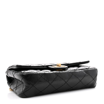 Chanel Aged Calfskin Quilted 2.55 Reissue Chain Waist Bag Black 4 of 11
