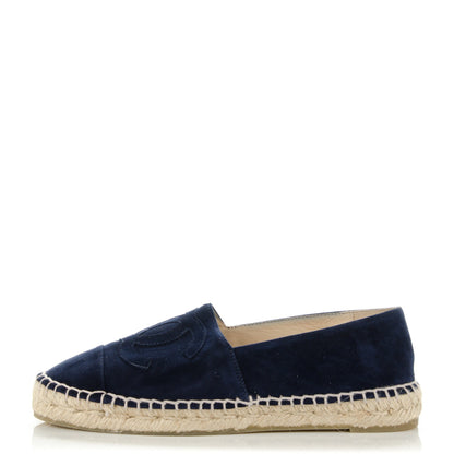 Chanel Suede CC Espadrilles 36 Navy Blue 1 of 8