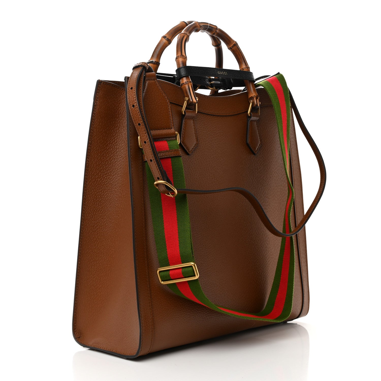 Gucci Wonka Grain Calfskin Large Diana Tote Bag Cuir Black 2 of 12