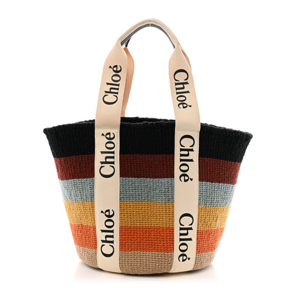 Chloe X MIFUKO Woven Large Woody Basket Tote Multicolor 1 of 12