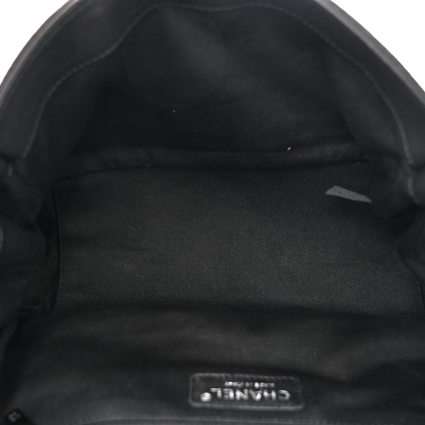 Calfskin Diamond Stitch Accordion Flap Black