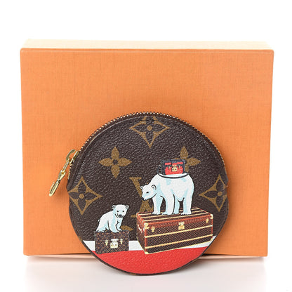 Louis Vuitton Monogram 2017 Christmas Animation Round Coin Purse 8 of 8