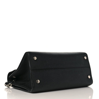 Christian Dior Grained Calfskin Medium Diorever Flap Black 4 of 11