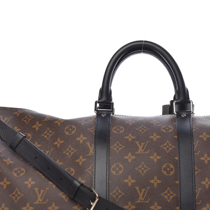 Louis Vuitton Monogram Macassar Keepall Bandouliere 55 11 of 11