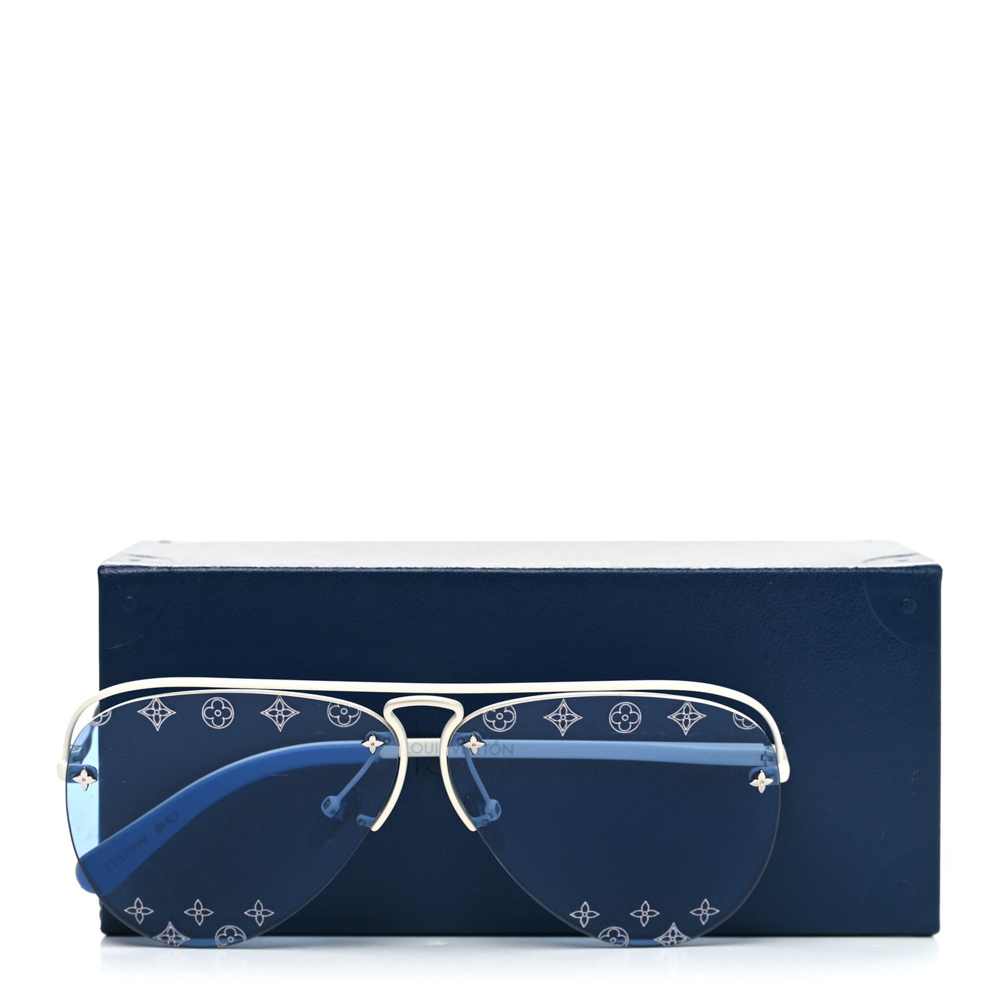Monogram Grease Mask Sunglasses ZT329W Silver Blue