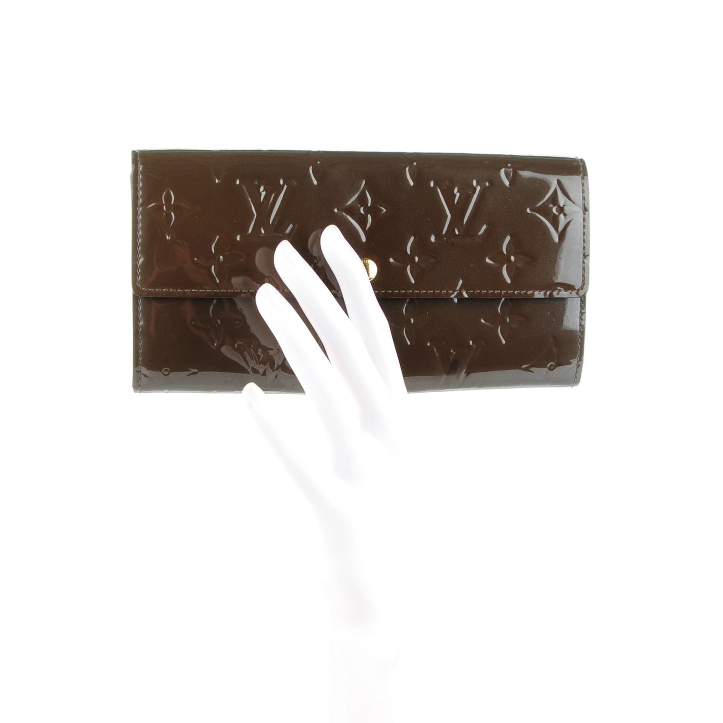 Vernis Sarah Wallet Vert Bronze